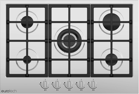 EUROTECH 5 GAS HOB S/S 750MM