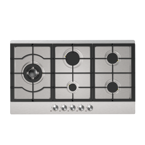 MIDEA 90CM S/S GAS HOB *NEW* DEFENDI® BURNERS!