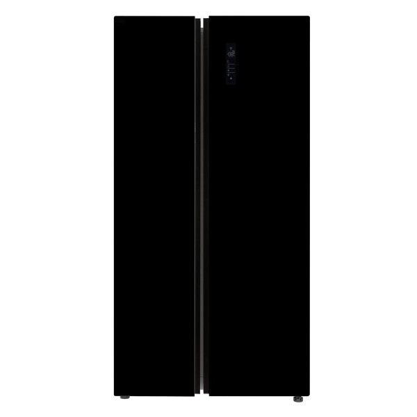 MIDEA 584L BLK-GLASS DOUBLE-DOOR F/F *NEW*