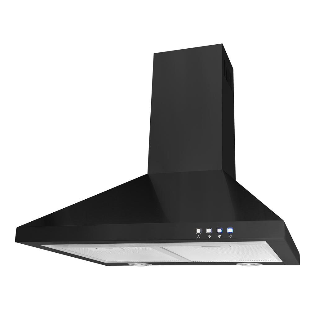 60CM BLK PYRAMID-CANOPY HOOD 