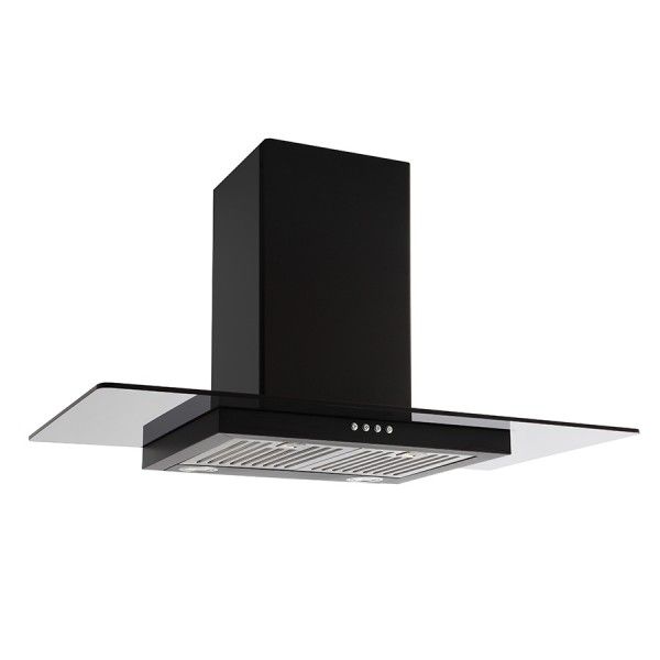 VOGUE FLAT GLASS 900MM RANGE HOOD *NEW*