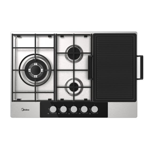 Midea 75cm 5 Burner Gas Hob Stainless Steel