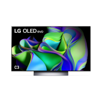 LG C3 48 inch OLED evo TV with Self Lit OLED Pixel
