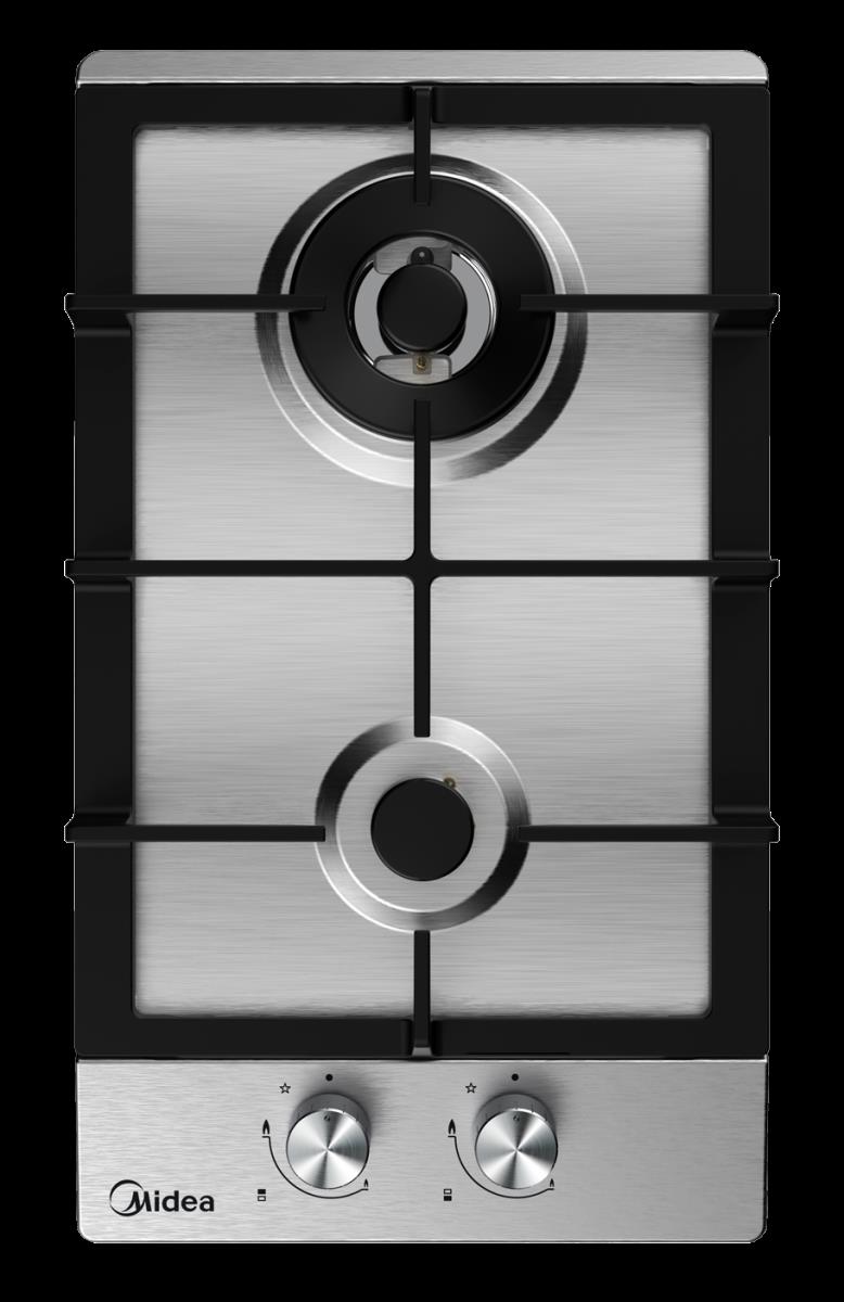 Midea 30cm 2 Burner Gas Hob Stainless Steel