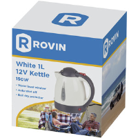 Rovin 12V White Kettle - 1L