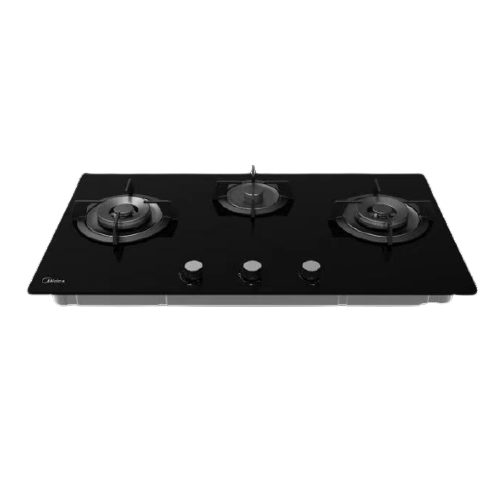 MIDEA BLACK GLASS GAS 3 ZONE HOB