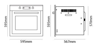 PARMCO 76L 5-FUNCTION S/S OVEN *NEW*